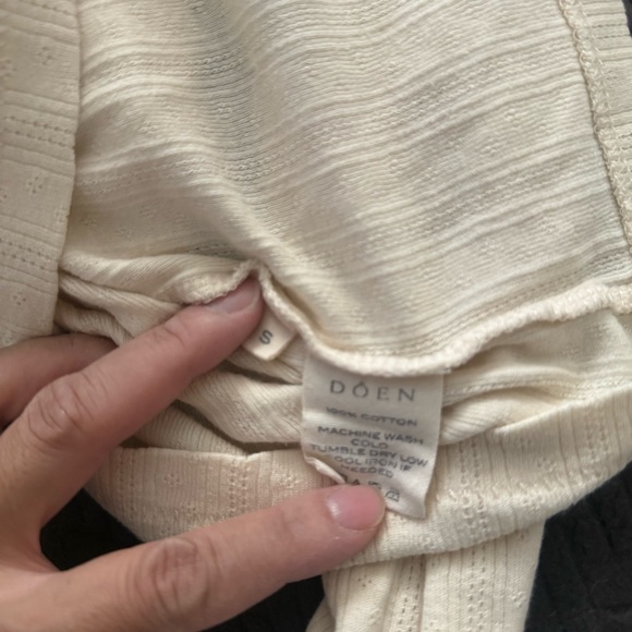 Doen set of 2 pointelle Annie tee size S - Picture 9 of 16